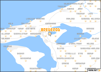 map of Brederød