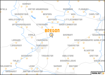 map of Bredon