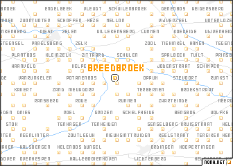 map of Breedbroek