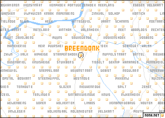 map of Breendonk