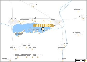 map of Breezewood