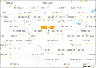 map of Bréhain