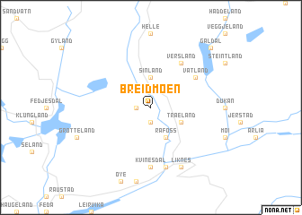 map of Breidmoen