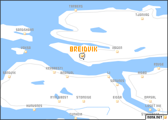 map of Breidvik