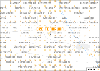 map of Breitenbrunn