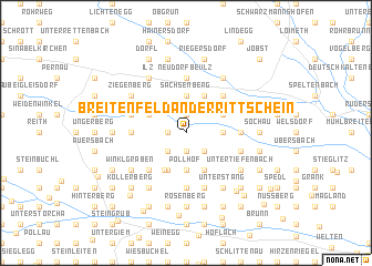 map of Breitenfeld an der Rittschein