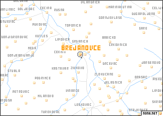 map of Brejanovce