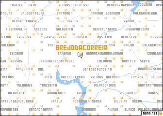 map of Brejo da Correia