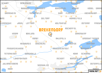 map of Brekendorf