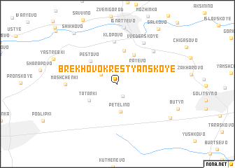 map of Brëkhovo-Krest\