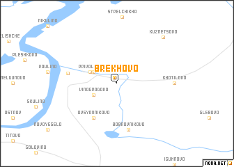 map of Brëkhovo