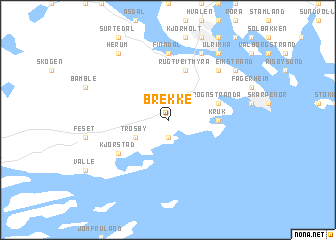 map of Brekke