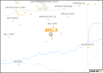 map of Brela