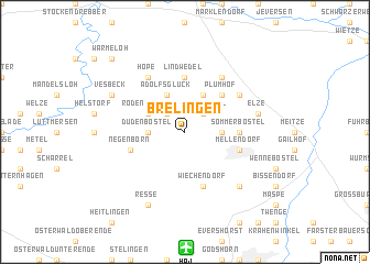 map of Brelingen