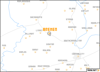 map of Bremen