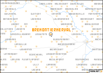 map of Brémontier-Merval