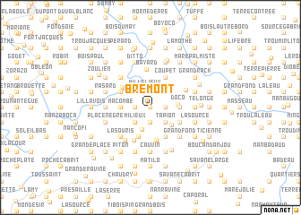 map of Brémont