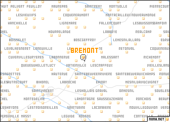 map of Brémont