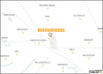 map of Brendan Wood
