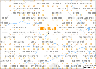 map of Brenden