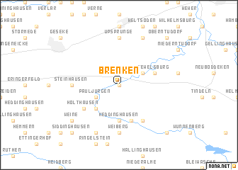 map of Brenken