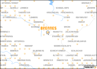 map of Brennes