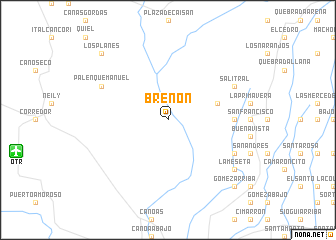 map of Breñón