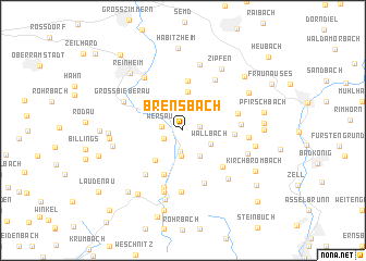 map of Brensbach