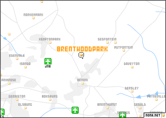 map of Brentwood Park