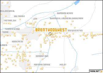 map of Brentwood West