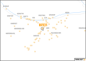 map of Bren