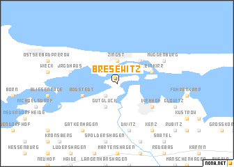 map of Bresewitz
