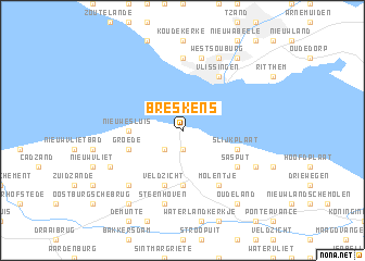 map of Breskens