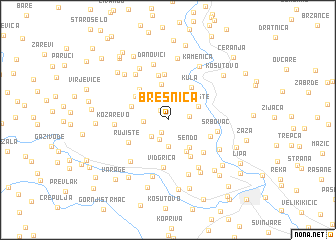 map of Bresnica
