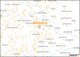 map of Bresnica