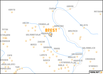 map of Brest