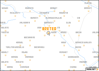 map of Bretea