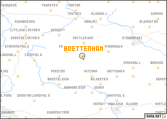 map of Brettenham