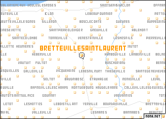 map of Bretteville-Saint-Laurent