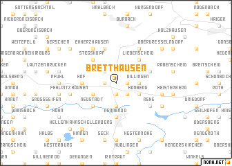 map of Bretthausen