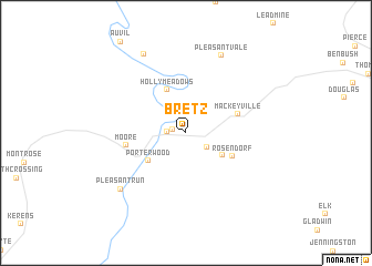 map of Bretz