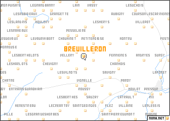 map of Breuilleron