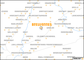 map of Breuvannes