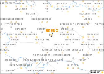map of Breux