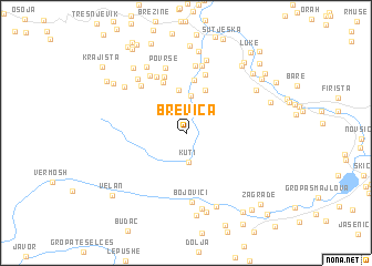 map of Brevica