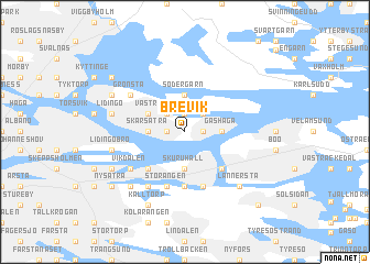 map of Brevik