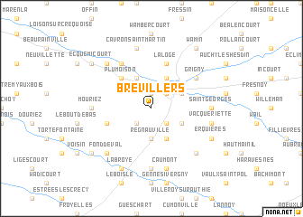 map of Brévillers