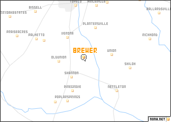 map of Brewer