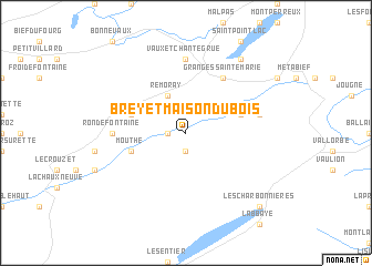 map of Brey-et-Maison-du-Bois