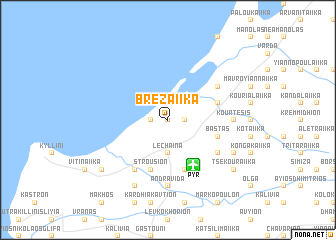map of Brezaíika
